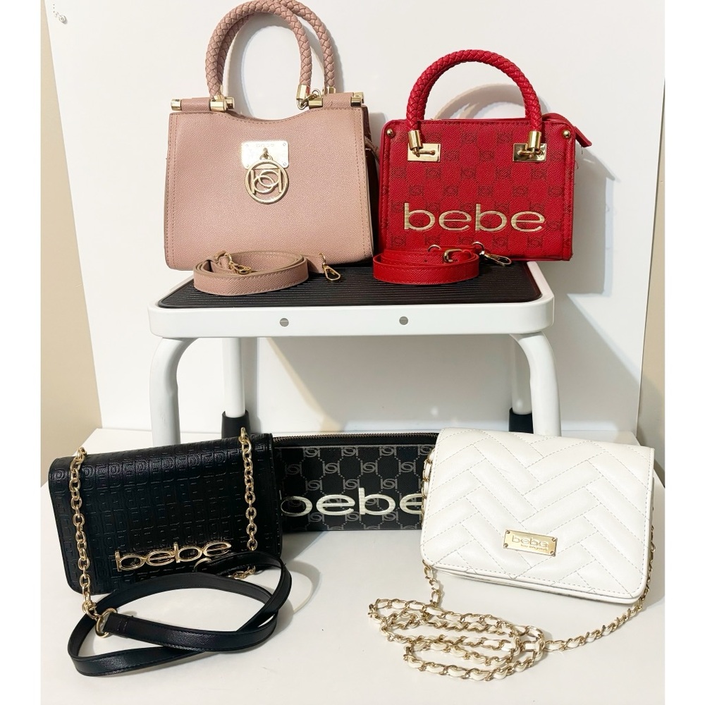 5 Bebe Purse Crossbody Wallet Bundle, GREAT CONDITION